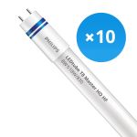 Flerpack 10x Philips LED Rör T8 MASTER (HF) High Output 8W 1000lm - 830 Varm Vit | 60cm - Ersättare 18W