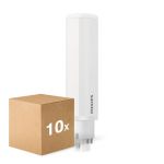 Flerpack 10x Philips CorePro PL-C LED 6.5W 770lm - 840 Kallvit | 4-Stift - Ersättare 18W