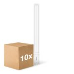Flerpack 10x Philips CorePro PL-L LED Lampa Mains 24W - 840 Kallvit | 4-Stift - Ersättare 55W
