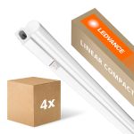Flerpack 4x Ledvance LED Allmänbruksarmatur Linear Kompakt Växla 12W 1200lm - 830 Varm Vit | 90cm