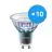 Flerpack 10x Philips MASTER LED Spot ExpertColor GU10 PAR16 3.9W 280lm 25D - 930 Varm Vit | Bästa färgåtergivning - Dimbar - Ersättare 35W