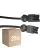 Flerpack 25x Noxion GST - Kompatibel Förlängningskabel Svart - Manlig + Kvinnlig - 3m - 3 pole 1,5mm2