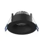 Noxion LED Spot Ares Djup ring Svart 6W 540lm 927-940 3CCT - med Inre Ring Svart | Utskärning   68mm