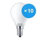Flerpack 10x Philips Corepro LED Lustre E14 boll Matt 2.2W 250lm - 827 Extra Varm Vit | Ersättare 25W