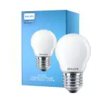 Philips Corepro LED Lustre E27 boll Matt 6.5W 806lm - 827 Extra Varm Vit | Ersättare 60W